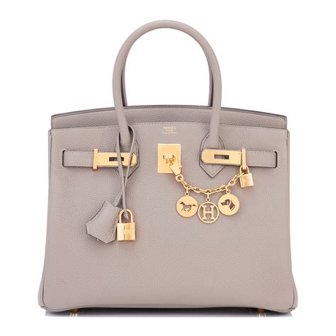 hermes birkin bag white and gray striped|hermes birkin 30 gold togo.